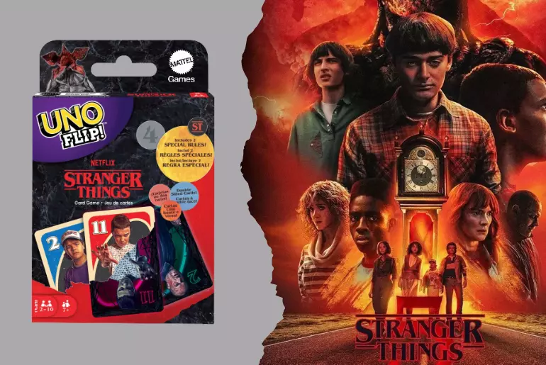 UNO Flip! Stranger things Card Game